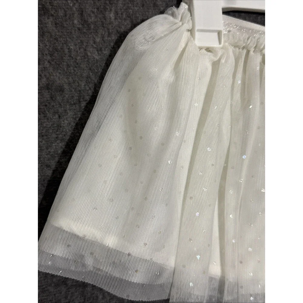 Cat & Jack Girl's Skirt Tutu Layered White 4T
